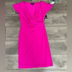 NWT MSK Women's Fuchsia Midi Dress Size Small